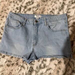 Forever 21 Sky Blue Jean Shorts